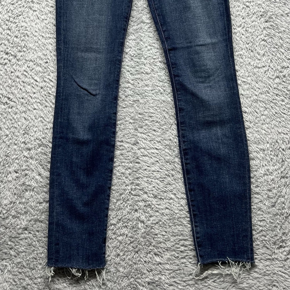 Mother Jeans Womens 25 The Looker Ankle Fray Raw Hem Girl Crush Stretch Denim - Picture 4 of 14